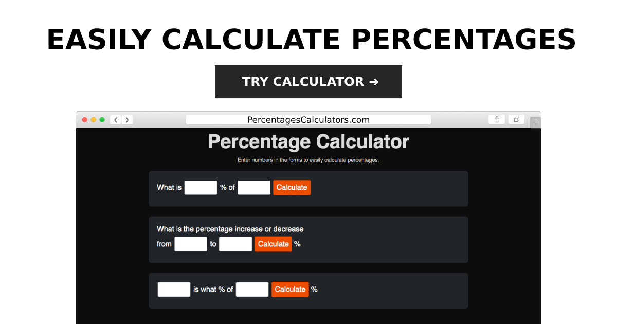 Tip Calculator PercentagesCalculators